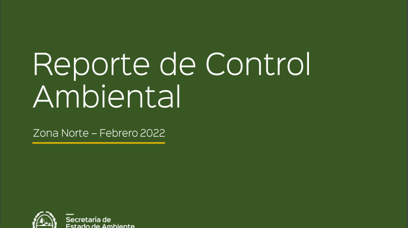 Reporte de Control Ambiental Zona Norte – Febrero2022